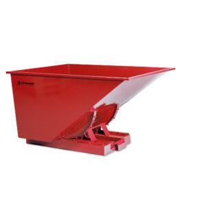 Benne auto basculante 900 litres 2000 kg rouge